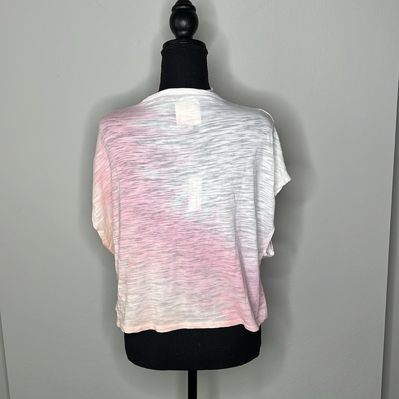 Chaser Slub Jersey Mock Neck Sleeveless Dolman Tee in Pink Ombre Size Small NWT - Picture 5 of 7